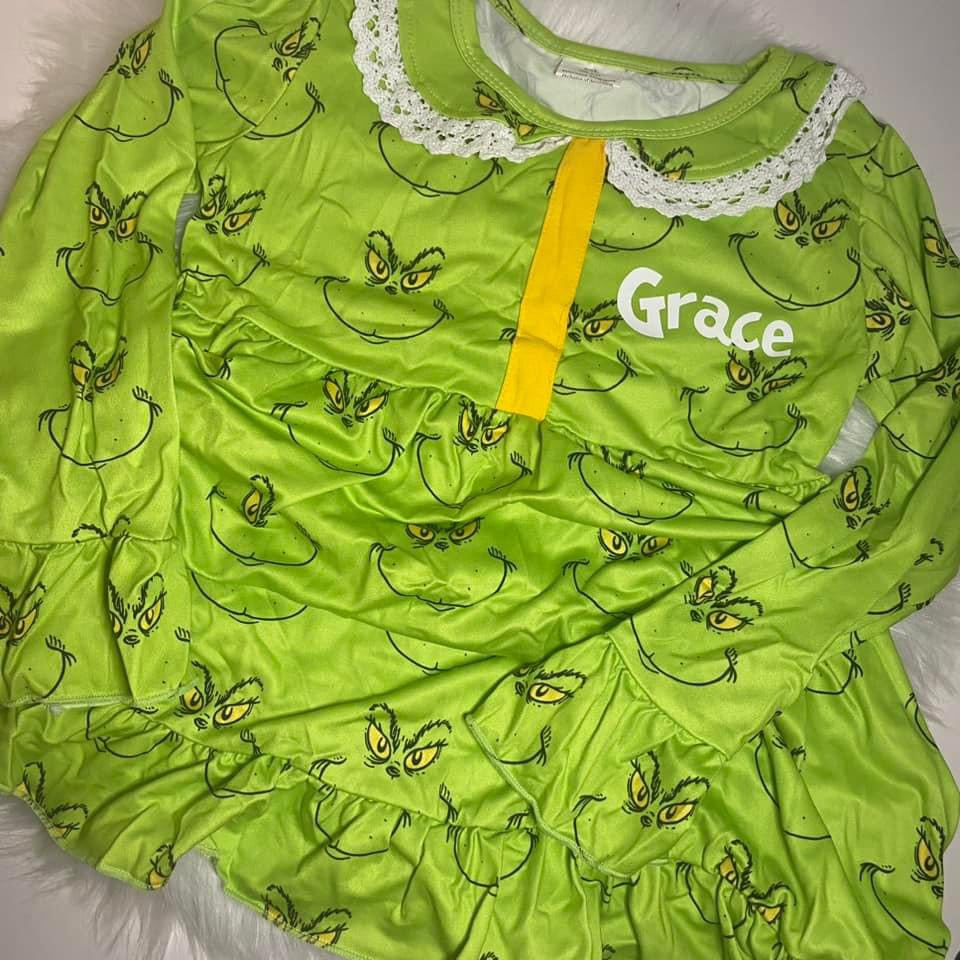 Green Grinch Pjs