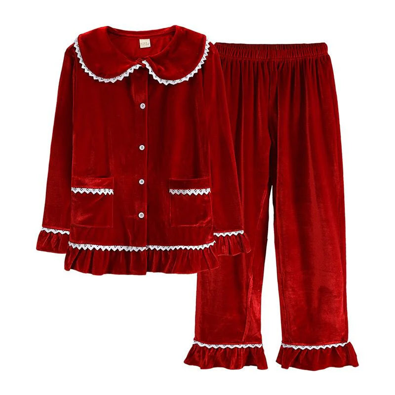 Velour Frill Pjs