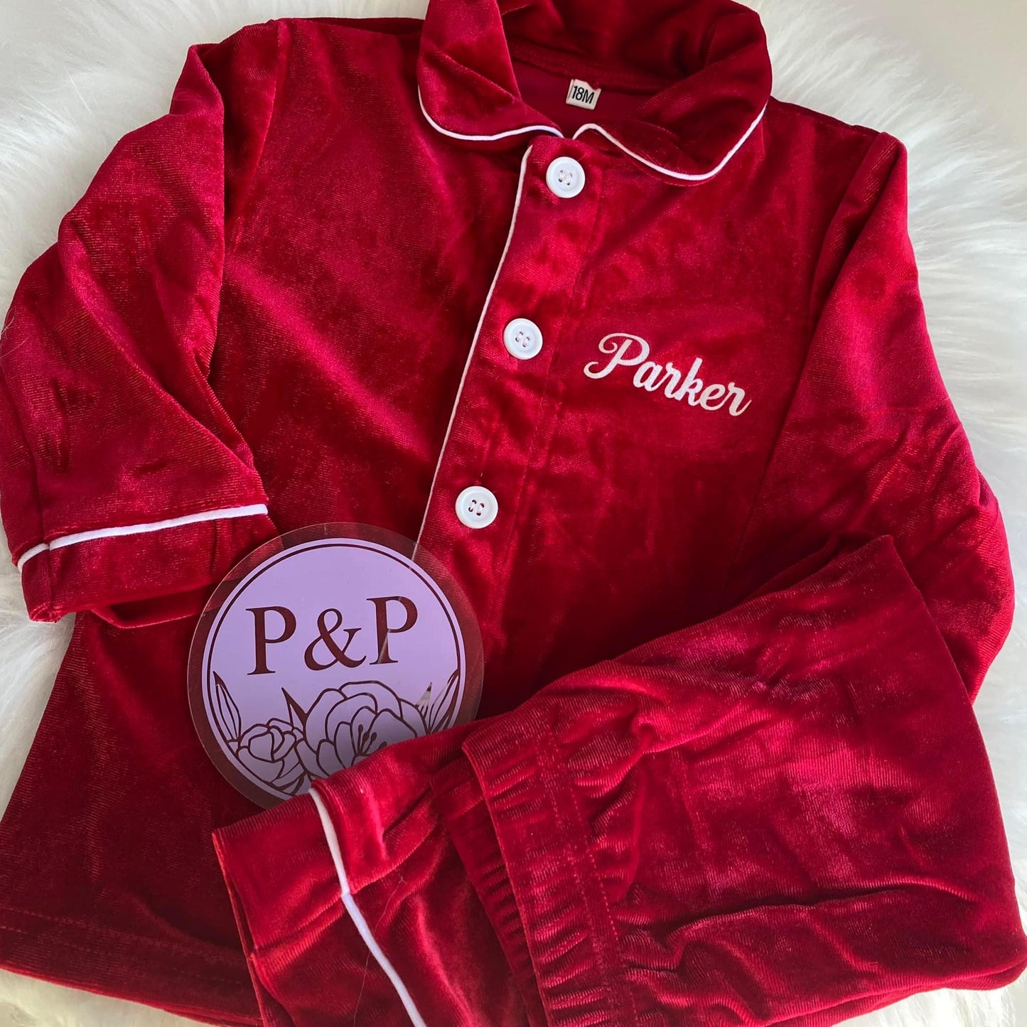 Velour No-Frill Pjs