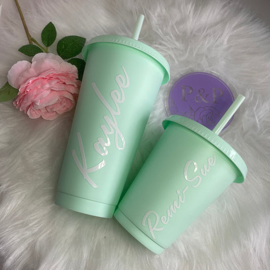 Matching cold cup set