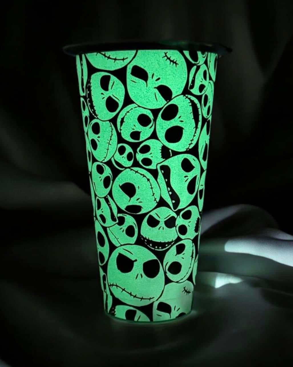 Halloween glow in the dark cup