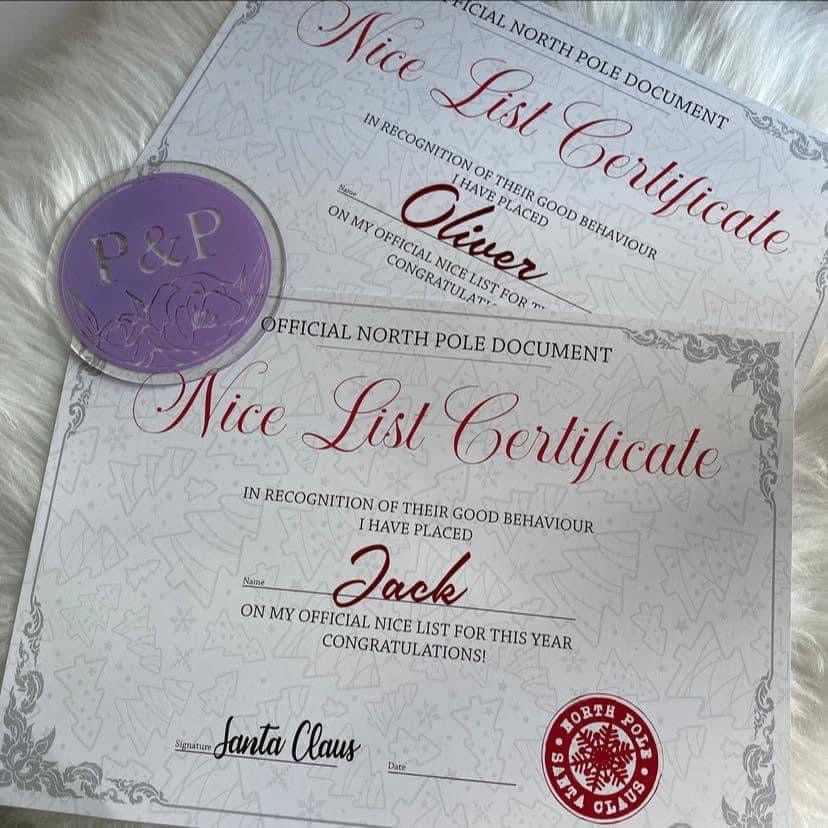 Certificates