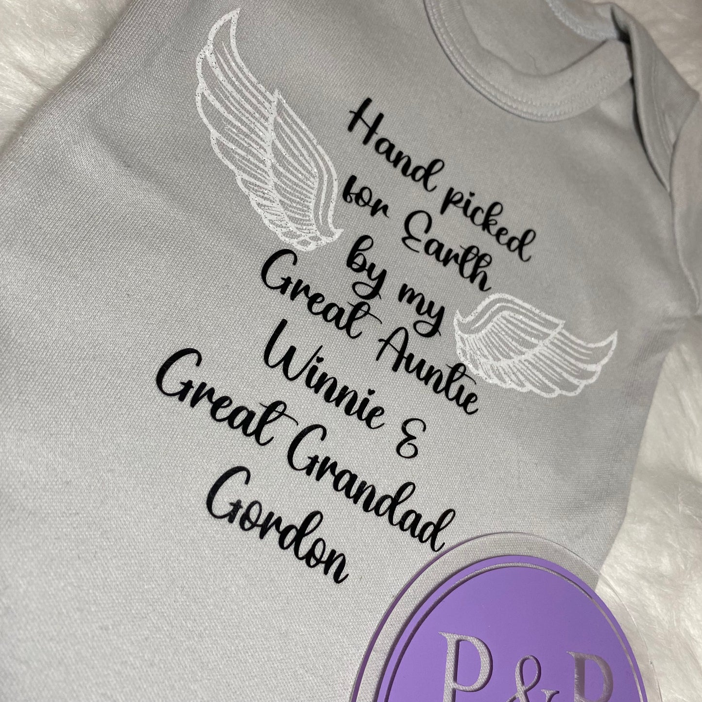 Personalised baby vest